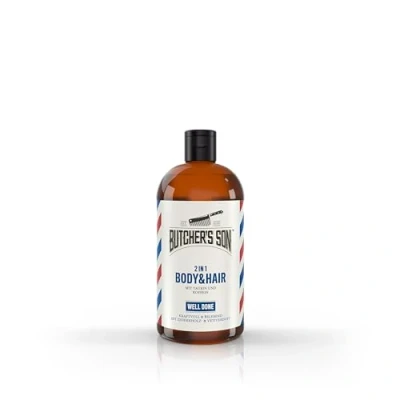 Abbildung von Butcher&#039;s Son 2 in 1 Body &amp; Hair Well Done, Taurin und Koffein vitalisieren die Kopfhaut, mit Zedernholz Duft, 420ml
