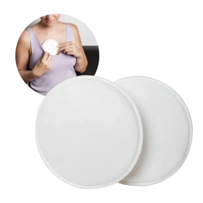 Abbildung von reer mama waschbare Stilleinlagen 8 + Wäschenetz Unterstützung beim Stillen wiederverwendbar und nachhaltig diskretes Design saugstark formstabil