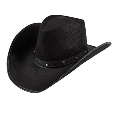 Abbildung von Boland Cowboy Hut Wichita, Filzhut, Sheriff, Wilder Westen, Verkleidung, Kostüm, Karneval, Mottoparty, Schwarz