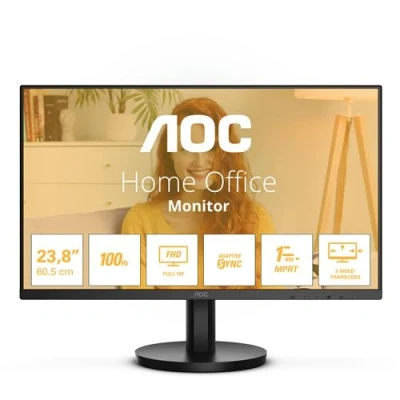 Abbildung von AOC 24B3HA2 24 Zoll FHD monitor, IPS, 100Hz, 1ms, Ultra schmaler Rahmen, FlickerFree, Adaptive Sync, Lautsprecher (1920 x 1080 250 cd/m HDMI 1.4 / DP 1.4)