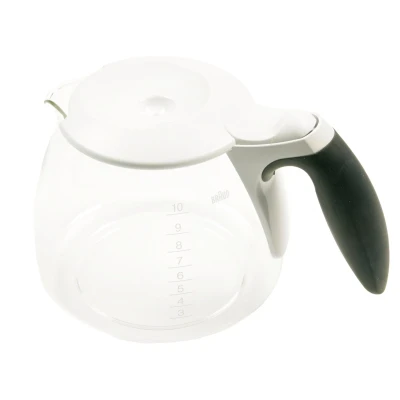 Abbildung von Braun AX13210011 kanne Kaffeemaschine BRSC011 kfk 500 wh kpl. 10 tassen, weiss/grau