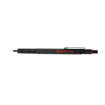 Abbildung von rOtring 600 Druckbleistift 0,5 mm Schwarz Ergonomisches Vollmetallgehäuse