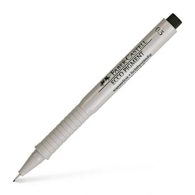 Abbildung von FABER CASTELL 166399 Tintenschreiber Ecco Pigment, 0.3 mm, schwarz
