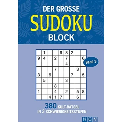 Abbildung von Der große Sudokublock Band 3: 380 Kulträtsel in 3 Schwierigkeitsstufen