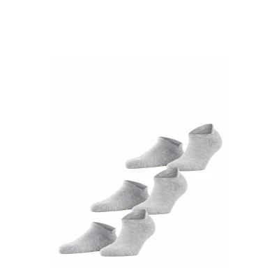 Abbildung von FALKE Unisex Sneakersocken Cool Kick Sneaker Multipack U Sn weich atmungsaktiv schnelltrocknend kurz einfarbig 3 Paar, Grau Light Grey Melange 3775, 37 38