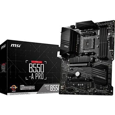 Abbildung von MSI B550 A PRO (AMD AM4, DDR4, M.2, USB 3.2 Gen 2, HDMI, ATX Motherboard)
