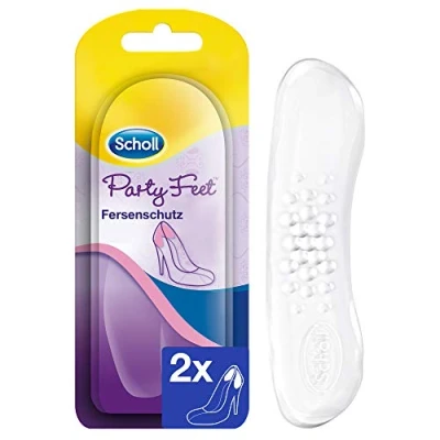 Abbildung von Scholl Party Feet Fersenschutz Rutschfester mit GelActiv Technologie für fast alle Damenschuhe 1 Paar selbstklebende Gelsohlen