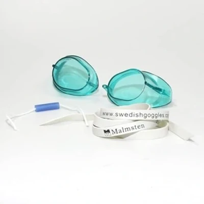 Abbildung von Malmsten Schwedenbrille Classic Schwimmbrille Swedish Goggles Montageset (grün)