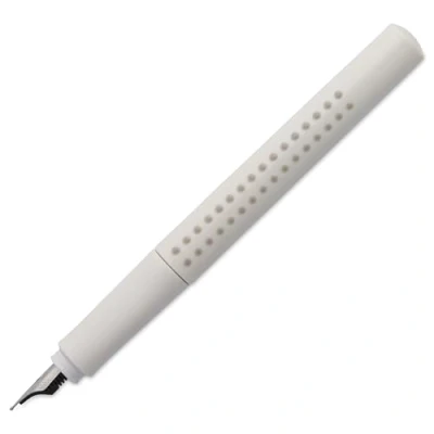 Abbildung von FABER CASTELL 140820 moderner Füller Grip 2010 mit Ergonomisches Design und Hochwertige Konstruktion, breite Feder M, Nachfüllbar inkl. Tintenpatrone coconut milk, 1 Stück
