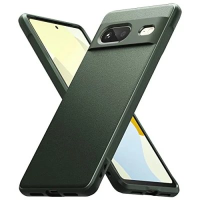Abbildung von Ringke Onyx Kompatibel mit Google Pixel 7 Hülle, Verbesserte Griffigkeit Robustes Flexibles TPU Robuste Stoßfängerabdeckung für 5G (2022) Dark Green