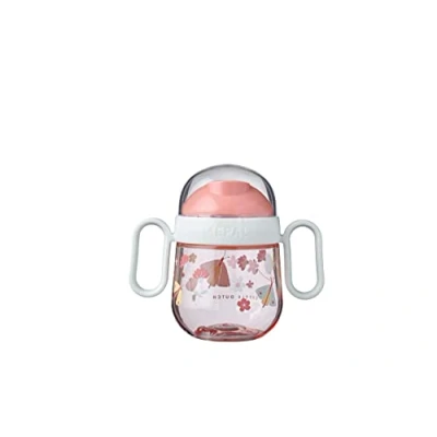 Abbildung von Mepal Auslausicherer Antitropf Trinklernbecher Ab 6 Monaten Baby Trinkbecher Spülmaschinengeeignet BPA frei 200ml Flowers &amp; Butterflies