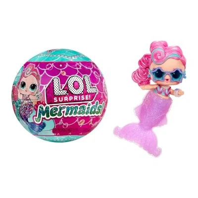 Abbildung von L.O.L. Surprise! Mermaids Tots Mode Minipuppen mit Farbwechselnden Schwänzen Geeignet für Sammler, Mädchen und Jungen ab 4 Jahren