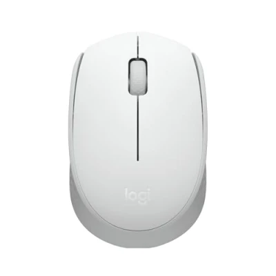 Abbildung von Logitech M171 kabellose Computermaus fürPC, Mac, Laptop, 2.4 GHz mit USB Mini Empfänger, optische Spurführung, 12 Monate Batterie beidhändig anwendbar Weiß