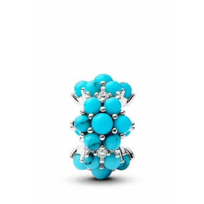 Abbildung von Pandora Moments Türkisfarbenes Ozean Charm aus Sterling Silber mit Zirkonia, Kompatibel Anhänger, 793897C02