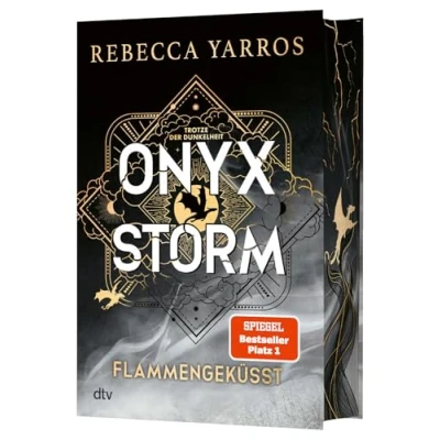 Abbildung von Onyx Storm Flammengeküsst: Roman Deluxe Ausgabe mit atemberaubendem Farbschnitt Die heißersehnte Fortsetzung von ›Fourth Wing‹ und ›Iron Flame‹ (Flammengeküsst Reihe, Band 3)