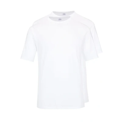 Abbildung von Ragman Herren Doppelpack 2 T Shirts mit Rundhals, Weiß, 3XL