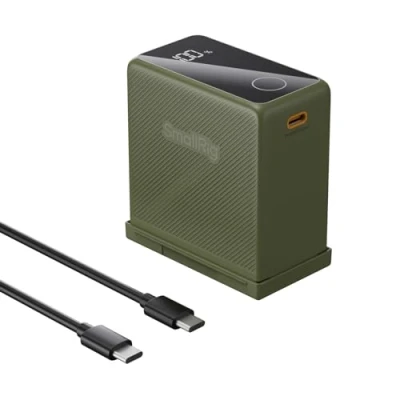 Abbildung von SMALLRIG NP F970 10500mAh Replacement Battery für Sony F750 F550, PD 36W USB C 3,5 Stunden Schnellladung, Kamera Akku mit OLED Bildschirm Kamera, LED Videoleuchte, Camcorder, Grün 4577