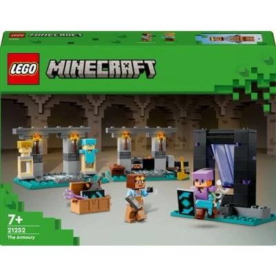 Abbildung von Lego Minecraft Die Waffenkammer, Gaming Set mit Heldenfiguren, Spielzeug Waffen und Alex Figur, Action für Jungs Mädchen, Geschenk Gamer Kinder ab 7 Jahren 21251