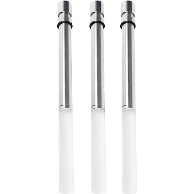 Abbildung von Bottlelight Flaschenlicht aus LED für verschiedene Flaschen. Nutzung mit Batterie als Flaschenlicht. Flasche Aluminium Acrylglas in Kaltweiß, 3er Pack