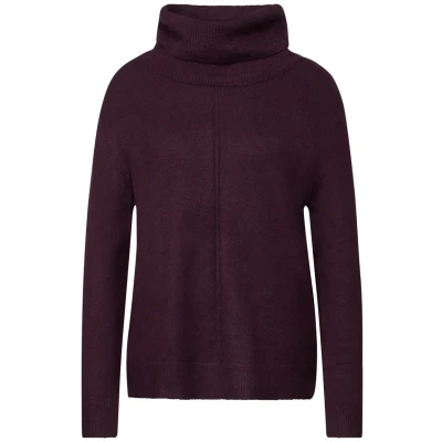 Abbildung von Street One Rollkragen Strickpullover, Damen, Größe: 34, Rot