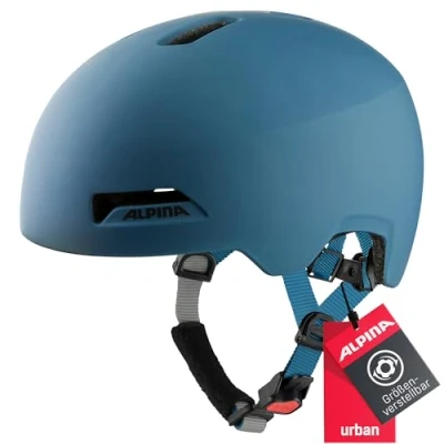 Abbildung von ALPINA HAARLEM Robuster, Individuell Anpassbarer &amp; Leichter Urban Fahrradhelm Für Erwachsene, navy matt, 57 62 cm