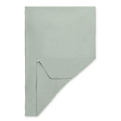Abbildung von Hauck Baby Spannbettlaken 60x120 cm für Reisebettmatratzen, Matratzenbezug Baumwolle Musselin, 60 C Maschinenwäsche, Babybettlaken mit Gummizug (Sage)
