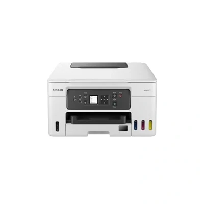 Abbildung von Canon MAXIFY GX3050 MegaTank Multifunktionsdrucker 3in1 (Tintenstrahl, Druck, Kopie, Scan, A4, WLAN, 3,4cm LCD, Duplex, niedrige Seitenkosten, hohe Reichweite, gerader Papiereinzug für Karton) weiß