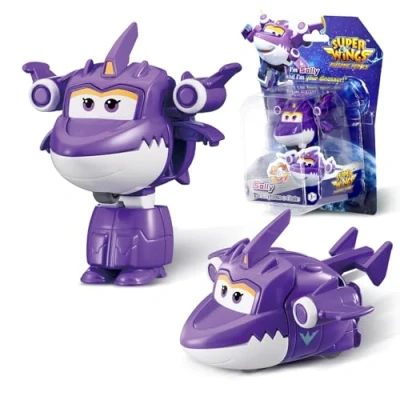 Abbildung von Super Wing Transformer Spielzeug Sally, 2 in 1 Action Figur, 5 cm großes Flugzeug Roboter Spielzeug, für Jungen und Mädchen ab 3 Jahren