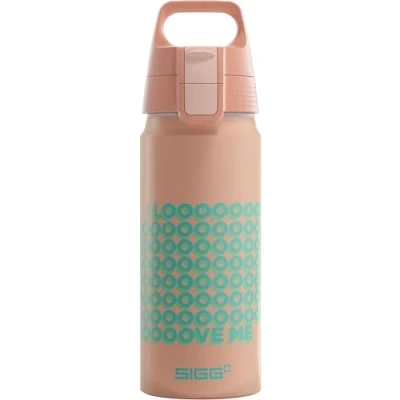 Abbildung von SIGG Alu Trinkflasche Kinder WMB ONE LOOOVE Für Kohlensäurehaltige Getränke Geeignet Auslaufsicher Federleicht BPA frei ClimatePartner Zertifiziert Sport &amp; Schule Pink 0,6L