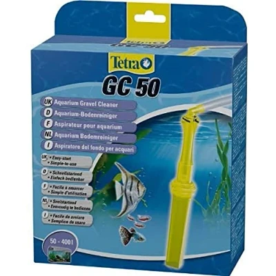 Abbildung von Tetra GC 50 Aquarien Bodenreiniger mit Schlauch, Schnellstartventil und Fischschutzgitter, Mulmsauger Saugrohrkonstruktion, geeignet für von 400 Liter