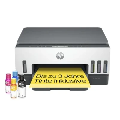 Abbildung von HP Smart Tank 7005 3 in 1 Multifunktionsdrucker (WLAN; Duplex Druck) Jahre Tinte inklusive, Garantie, großer Tintentank, hohe Reichweite, Drucken hoher Qualität