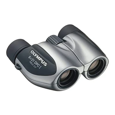Abbildung von Olympus 8x21 DPC I Fernglas Silber mit Tasche