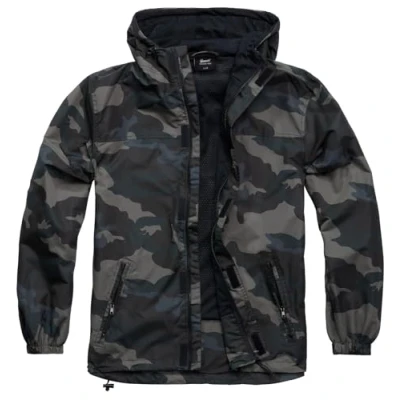 Abbildung von Brandit Summer Frontzip Windbreaker, Farbe: darkcamo, Größe: S