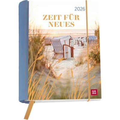 Abbildung von Buchkalender 2026: Zeit für Neues: Wochenplaner Terminplaner Organizer. Praktischer kleiner Taschenkalender mit Spiralbindung und 12 heraustrennbare Postkarten
