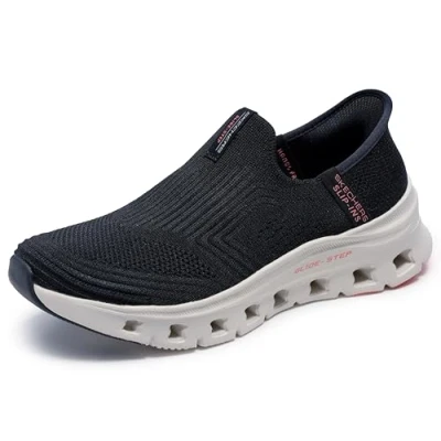 Abbildung von Skechers Glidestep PRO Slipper, Damen, Größe: 39, Black/pink Schuhe