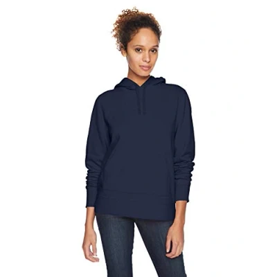 Abbildung von Amazon Essentials Damen Fleece Kapuzenpullover in normaler Passform (in Übergröße erhältlich), Marineblau, S