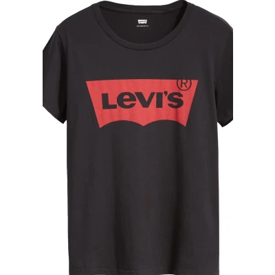 Abbildung von Levi&#039;s THE Perfect Tshirt print, Damen, Größe: XXS, Black