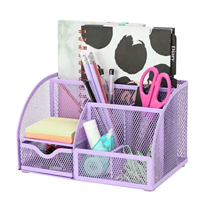 Abbildung von EXERZ Tisch Organizer/Schreibtisch Organisator/Schreibtisch Tidy/Stifthalter/Multifunktions Organisator (Lila)