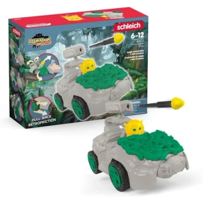 Abbildung von schleich 42671 Dschungel Crashmobil mit Mini Cretaure, ab 7 Jahren, ELDRADOR CREATURES Spielset, 17 Teile