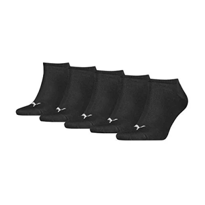 Abbildung von Puma Unisex Plain Sneaker Trainer (5 Pack) Socks, Schwarz, 47 49 EU