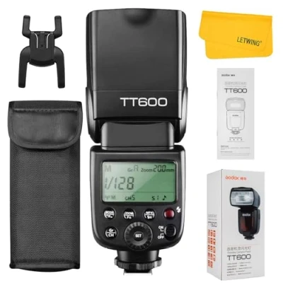 Abbildung von Godox TT600 2.4G Speedlite Master/Slave Blitz mit integriertem Auslösesystem für Canon Nikon Pentax Olympus Fujifilm Panasonic (TT600)