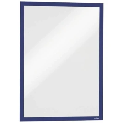 Abbildung von Durable Info Rahmen Duraframe Magnetic (A3, Magnetrahmen für metallische Oberflächen) 5 Stück, dunkelblau, 486807