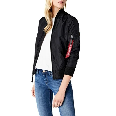 Abbildung von Alpha Industries MA1 TT WMN Bomberjacke, Damen, Größe: Medium, Black