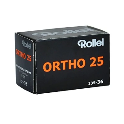 Abbildung von Rollei Ortho 25 Plus Schwarzweiß Negativfilm 35 mm 36 Aufnahmen ISO Hohe Detailtreue &amp; Feines Korn