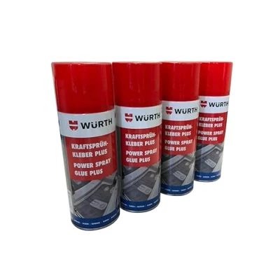 Abbildung von Würth Kraftsprühkleber Plus 4x 400ml extra starker Sprüh kleber