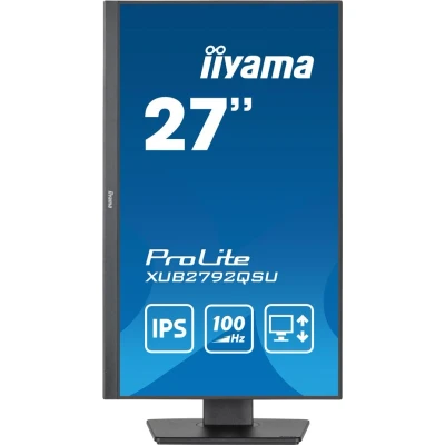 Abbildung von iiyama Prolite XUB2792QSU B6 68,5cm 27&quot; IPS LED Monitor WQHD 100Hz HDMI DP USB3.2 FreeSync Höhenverstellung Pivot schwarz