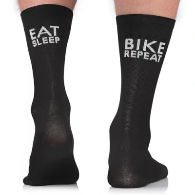 Abbildung von TODO Fahrradsocken Herren und Damen. Atmungsaktive Rennrad Socken. Motiv Fahrrad Socken Herren, Radsocken (Bike Repeat CA, 39 42)