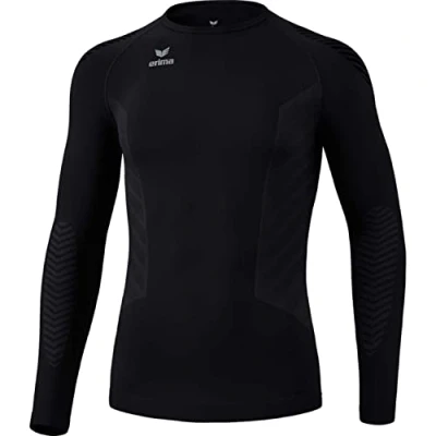 Abbildung von Erima Unisex Athletic Longsleeve 2.0 FunktionsUnterwäsche, Schwarz, S EU