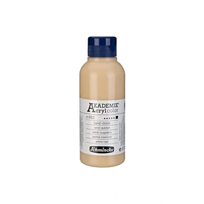 Abbildung von Schmincke AKADEMIE Acryl color, Sand rötlich 250 ml, 23662027, feine Künstler Acrylfarbe, brillant, hoch lichtecht und kadmiumfrei, für Acrylmalerei, Mixed Media