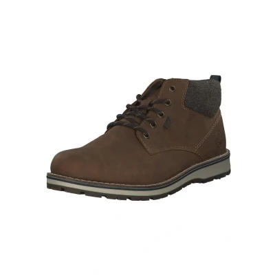 Abbildung von Rieker Schnürstiefelette, Herren, Größe: 43, Mandel braun navy Schuhe